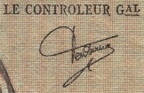 Signature de B. Dentaud en tant que Contrleur gnral